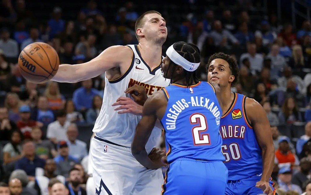  掘金约基奇策应配合撕开爵士联防